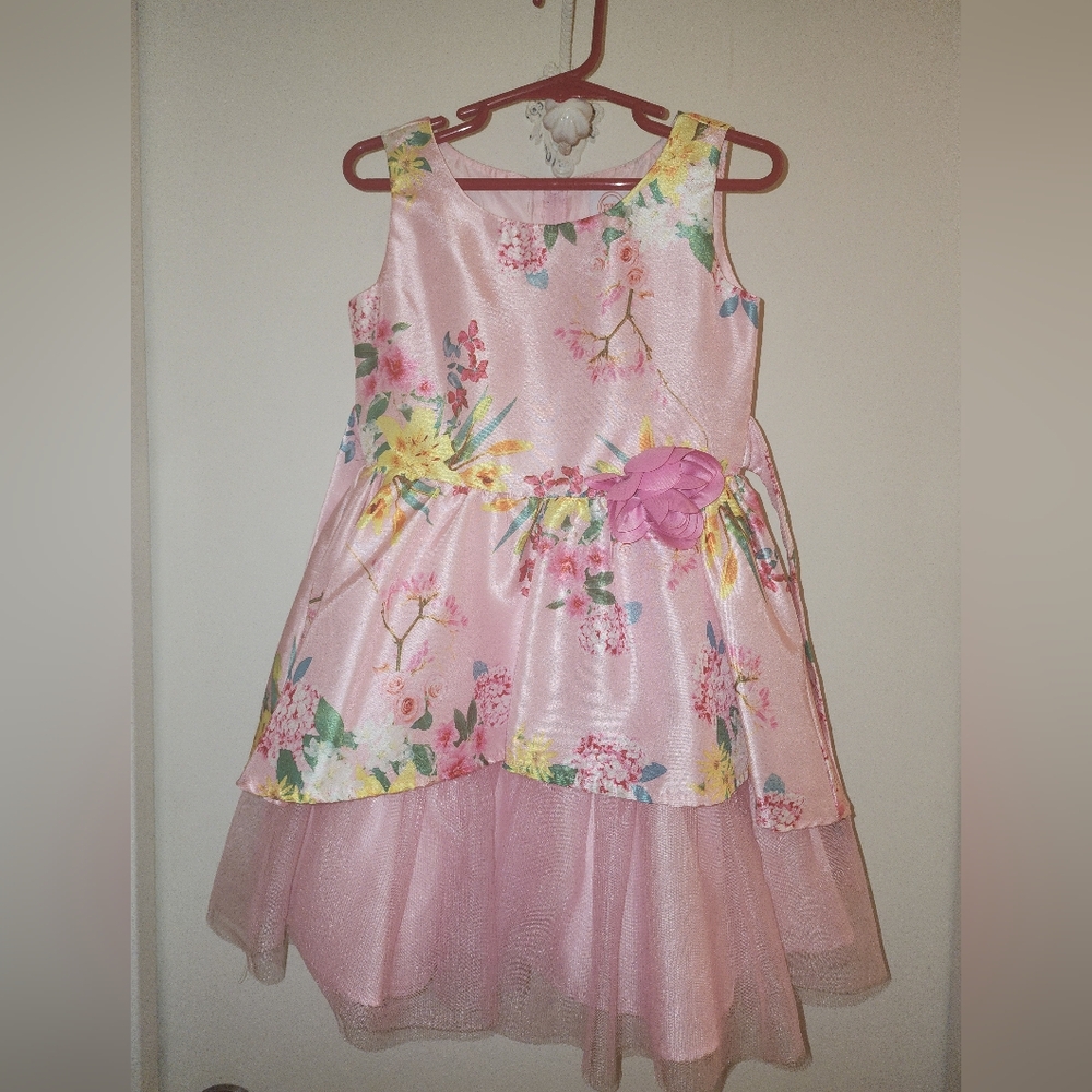 Beautiful pink floral dress size 5